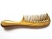 Myhsmooth Gsp-yb Wide Tooth Wood Handmade Natural Green Sandalwood No Static Comb with Rounded Handle with Aromatic Scent for Detangling Curly Hair and Gift(7.4