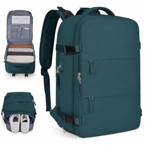 ECYWE Mochilas de viaje grandes, mochilas de viaje multifuncionales, con Puerto de Carga USB，mochilas de transporte, mochilas de senderismo, impermeables, mochilas para deportes al aire libre