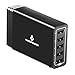 Woopower®50W 5-Port High Speed Desktop USB Charger with Smart Charging Technology for iPhone, iPad Air 2, Samsung Galaxy S6 / S6 Edge, Nexus, HTC M9, Nokia and More (Black)
