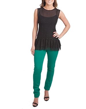 Theory Karady Top, Black/Grey, Large