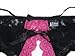 Trixx Intimates Women's Open Rear Open Crotch Panty With Straps Black X-Large