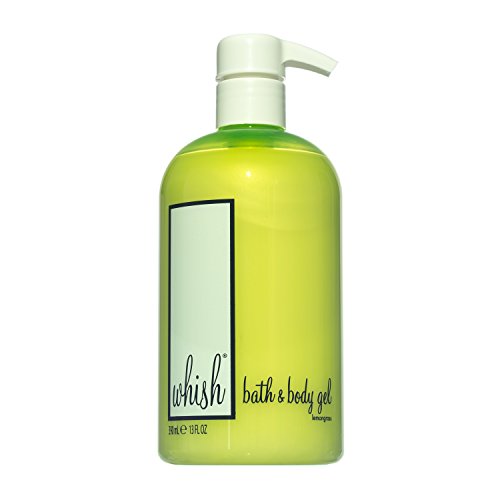 Whish Lemongrass Bath & Body Gel - Sulfate & Dye Free, Moisturizing and Gently Cleansing - 13 oz