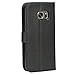 Abacus24-7 Samsung Galaxy S7 Case Wallet Flip Cover with Stand Black
