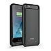 For iPhone 6 Plus / 6s Plus [Battery Case] Zarus Charger Charging Cover for Apple [Apple MFI Certified] External Protective [Extended Backup Battery Pack ] Power USB Juice Bank 4000mAh (Rubber Black)