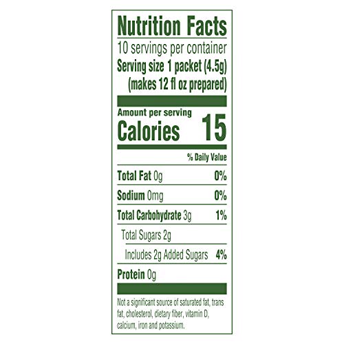 Lipton Iced Tea Mix, ToGo Packets, Green Tea & Honey Iced Tea