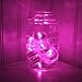 Sokaton Submersible Tea Light Battery Operated Waterproof LED Tealights Underwater Vase Light for Christmas Xmas Holloween Party Wedding Decoration (Pink-12)
