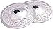 Wevez® 2 Pairs - Belly Dance Zills/Cymbals for Tribal Belly Dance Silver