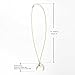 WORTHTRYIT Pendant Necklace ,Ivory Double Horn Moon Pendant Necklace With O Chain-M