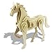 Funria Bfun 3D Puzzle Art Projects Craft 3D Wooden Puzzles Wooden Model Toys for Kids Assemble Paint DIY Animal Puzzle