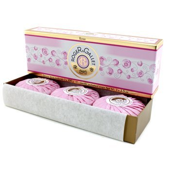 Roger & Gallet Perfumed Soap, Rose, 3 x 100 g