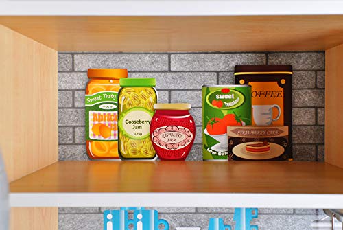 KRUZZEL Kinderküche aus Holz Zubehör Kochgeschirr mit Licht 9150, Farbe:Hellbraun – Bild 8