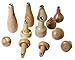 JEWEL TOOL 12 Piece Maplewood Graver Handles Set | 12-Piece Assortment | Reinforced Metal Collars | Includes Popular Shapes & Sizes