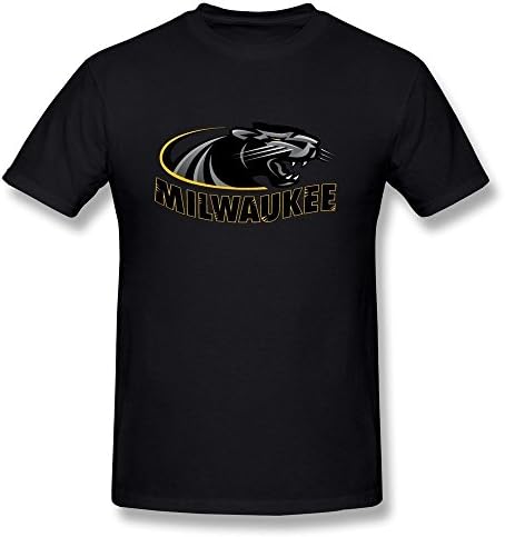 DeMai Mens 100% Cotton University Of Wisconsin Milwaukee Tshirts S Black