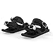 Snowfeet - Mini Short Ski Skates for Snow | Skis for Winter Shoes | Short Snowskates Snowblades Skiboards | The Real Original (Black)