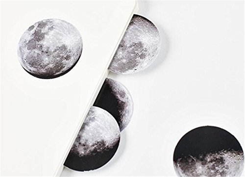 Tmrow 45Pcs/Set Moon Style Mini Paper Decoration DIY Scrapbook Notebook Album Seal Sticker