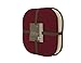 GoodGram 2 Pack Non Slip Ultra Soft Chenille Premium Comfort Memory Foam Chair Pads/Cushions - Assorted Colors (Country Burgundy)