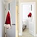 Finebaby Adjustable Wreath Hanger for Front Door, Christmas Soft Foam Pad Over The Door Hook Hanger for Front Door, Glass Door, Bedroom, Bathroom, Kitchen (1pack)