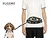 Rugeme™ Hands Free Dog Leash Set. Includes; Leash Belt, 4ft Leash & Treat Pouch. Great for Walking, Jogging Biking or Just Relaxing! (Black)