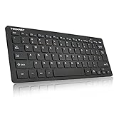 Wireless Keyboard, TeckNet 2.4GHz Ultra Slim Portable Compact Size Whisper-Quite Small Wireless Keyboard for PC, Desktop, Smart TV, Notebook, Laptop, Windows XP/Vista / 7/8 / 10