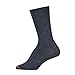 Gold Toe Women's Non-Binding Flat Knit Crew Socks, 3 Pairs, New Navy/Denim/New Navy, Shoe Size: 6-9