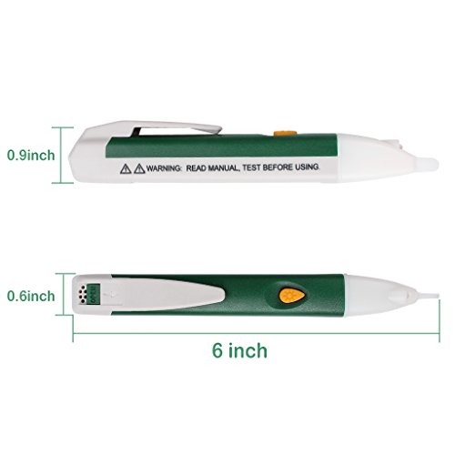 Non-Contact Voltage Tester With Led Flashlight Alarm Mode High-Precision Sensor Safe Voltage Detector Pen 90-1000V Ac For Home Electrician Laboratory (Upgrade) - Thumbnail 7