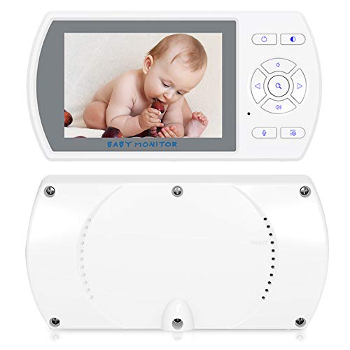 Wohome Video Baby Monitor with Interchangeable Optical Lens, 3.5" Display, Remote Pan-Tilt-Zoom Camera, Two-Way Audio, IR Night Vision and Thermal Monitor