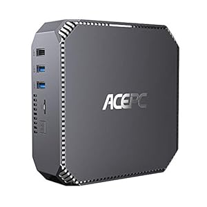 Mini PC, ACEPC 8GB RAM 128GB ROM Mini Desktop Computer, Intel Celeron J3455 4K HD Micro Computer with Gigabit Ethernet…