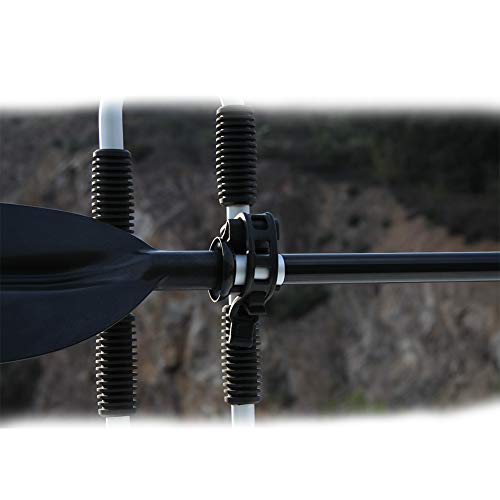 Onefeng Sports Set of Two Kayak Rack, Kayak Carrier Car Roof Rack J-Shape Foldable Carrier for Canoe, SUP and Kayaks Mounted on Your SUV, Car Crossbar - Thumbnail 3