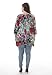 ZERDOCEAN Women's Plus Size Printed 3/4 Sleeve Tunic Top Loose Shirt Style-103 3X