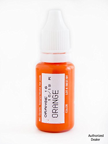 15ml MICROBLADING BioTouch ORANGE Cosmetic Pigment Color Tattoo Ink LARGE Bottle pigment tested professional permanent makeup supplies Eyebrow Lip Eyeliner microblading supplies pigment