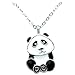 Panda Bear Pendant Necklace in Figural Gift Box