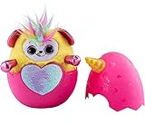 Rainbocorn Yellow Horn, Silver Heart Surprise Plush Animal