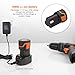 Cordless Drill, TACKLIFE Drill Driver Set 2000mAh Li-on 12V 2-Speed 3/8-Inch Metal Chuck Max Torque 220 In-lbs 19+1 Torque Setting 12V for DIY,PCD02C