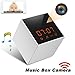 Panoraxy Music WiFi Hidden Camera,Invisible Lens,Wireless Stereo Speaker, US FM Radio, 30fts Night Vision,Remote 720P Video, HD Music, Free App, Loop Record, Instant Push