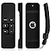 Fosmon Apple TV 4K (5th Gen) Remote Control Case, Open Logo Flexible Silicone Cover Lightweight Gel Rubber Case for Apple TV 4K 5th Generation/Apple TV 4th Generation Siri Remote Controller (Black)