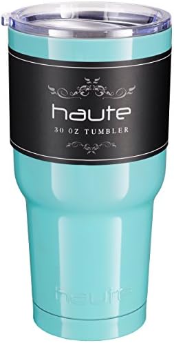 Haute 30 oz Stainless Steel Tumbler- Powder Coated (Teal with Classic Lid)