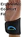 2x Adjustable Neoprene Wrist Support WristBands SIZE Men Women Youth Kid Small Petite 360° COMFORT FIT (Adult Black)