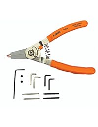 Lang Kit de puntas de herramientas 1434 Quick Switch Retención interno externo Alicates para anillos y