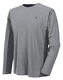 Champion Men's Powertrain Long Sleeve T-Shirt, Oxford Gray/Granite Heather, Large