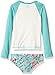 Billabong Big Girls' Blooming Beauty Rashguard Swim Set