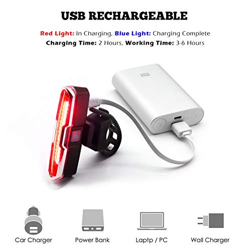 image for DON PEREGRINO B1 110 Lumens High Brightness Red Rear Bike Light, Power