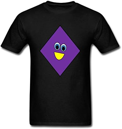 Heerinsy Men's Cartoon Green Diamond Design Color Short Sleeve T-Shirt XL