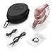 Bluetooth Headphones Over Ear, Mkay Wireless Stereo Headset with Deep Bass, Foldable & Lightweight, Perfect for Cell Phone/TV/PC and Travelling (Rose Gold)