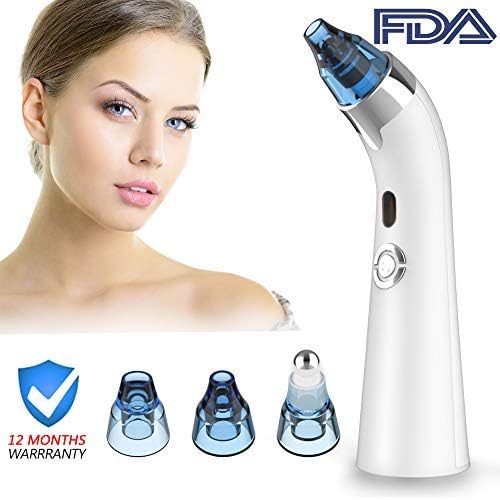 Blackhead Remover Vacuum, 2018 Upgraded Rechargeable Blackhead Vacuum Suction Remover, Professional Portable Pore Vacuum Led Display Electric Pore Suction Vacuum with 4 Beauty Probes for Men and.