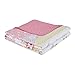 Comfort Spaces Pattern Kids Bedspread Mini Set-2 Piece-Pink White-Teens/Girls-Owl Print-Twin Size, Includes 1 Quilt, 1 Sham, Multi