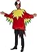 Smiffy's Men's Parrot Costume with Jumpsuit and Hood, Multi, Medium