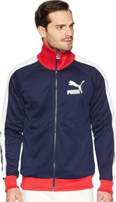 red white and blue puma jacket