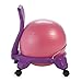 Gaiam Kids Balance Ball Chair - Classic Children's Stability Ball Chair, Alternative School Classroom Flexible Desk Seating for Active Students with Satisfaction Guarantee, Purple/Pink (Renewed)