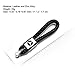 VILLSION 2Pack Genuine Leather Car Logo Keychain Mercedes Benz Key Chain Accessories Keyring