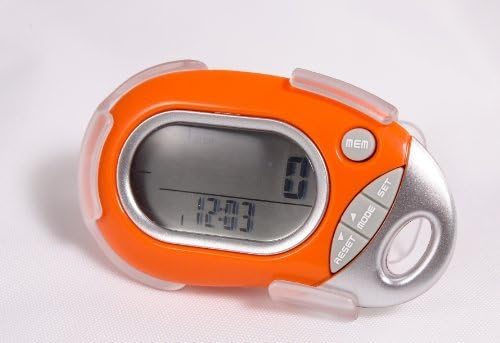 Pedusa PE-771 Tri-Axis Multi-Function Pocket Pedometer (Orange with Holster/B... by HRM USA
